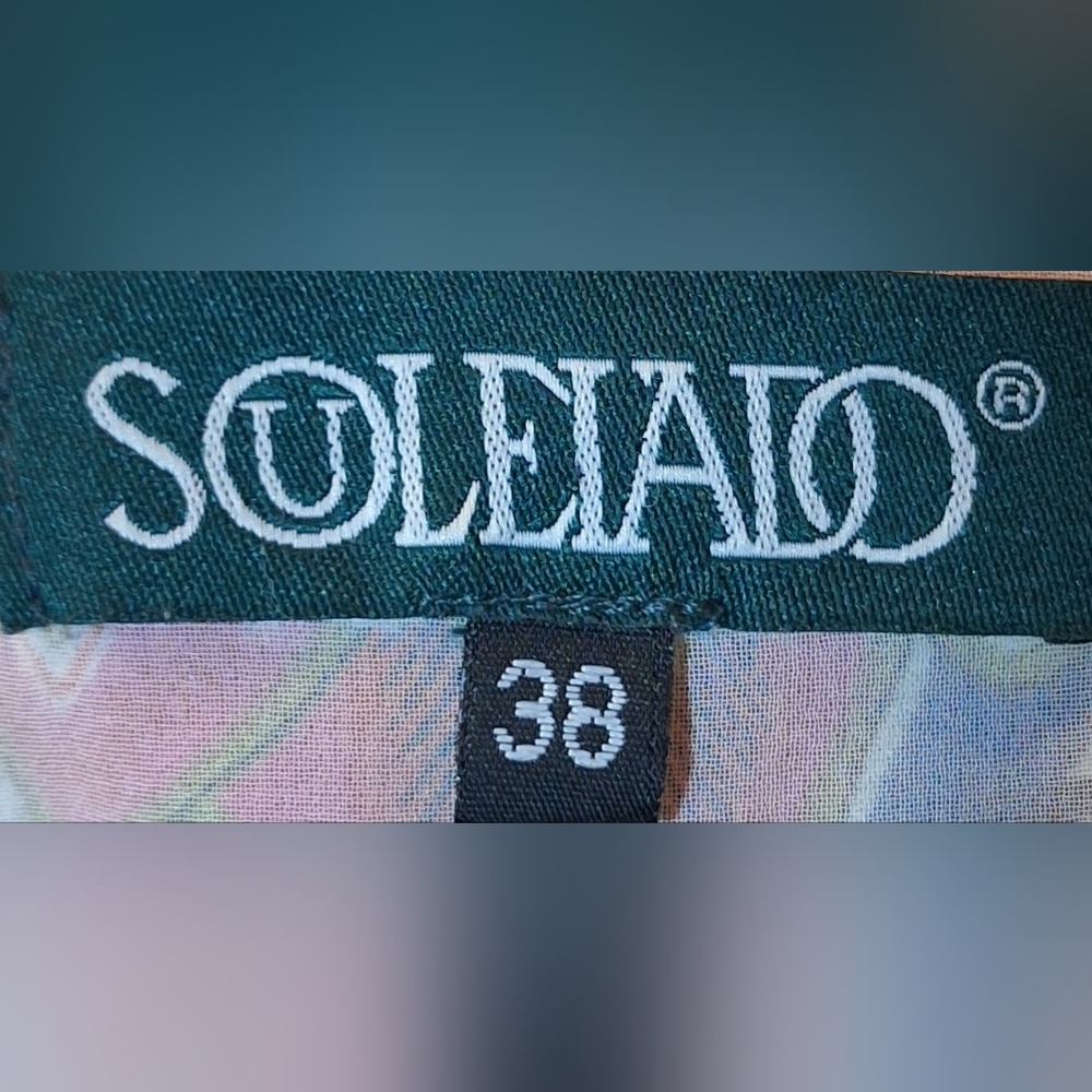 Souleiado Elegant Multicolor Leaf Pattern Tunic - image 7